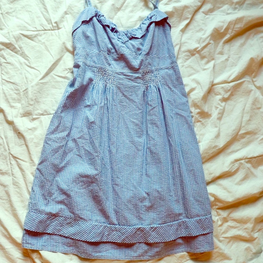 American Eagle Seersucker Dress with Pockets!!